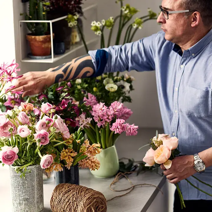 Blomster fra gård til dør